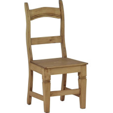 MiaMöbel Valgomojo kėdė iš medžio masyvo - V x Š x G: 100 x 48 x 46 cm - Meksikos valgomojo ir virtuvės baldai - kaimiško stiliaus - patogi