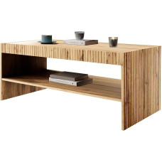 Mirjan24 Vailbo kavos staliukas, sofos staliukas su daiktadėže, arbatos staliukas, kavos staliukas, svetainės staliukas, šoninis staliukas (Wotan ąžuolas)