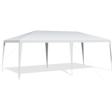 FANTASK 3 x 6 m sodo palapinė, sodo pavėsinė, nešiojamoji šventinė palapinė vestuvėms, vaisių turgeliams, balta