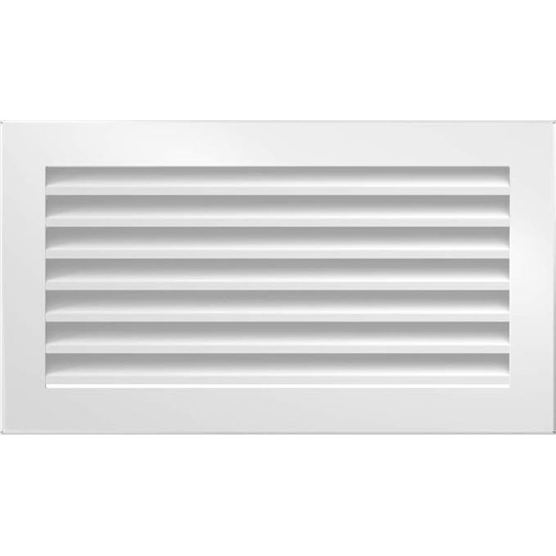 KRATKI šviežios vėdinimo grotelės 17 cm x 30 cm baltos spalvos