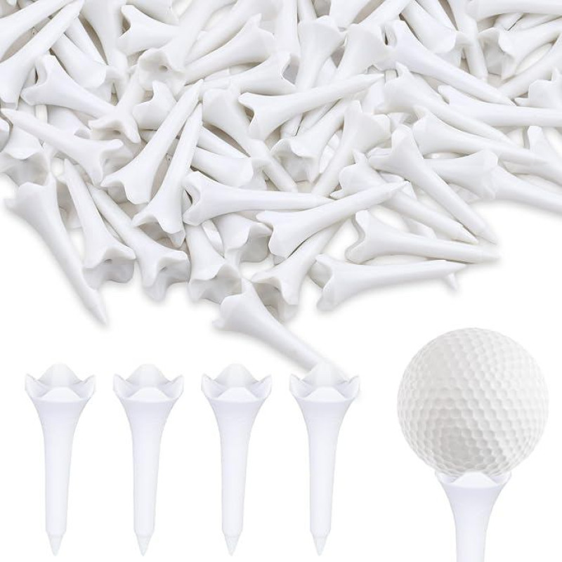 Notoke 30 vnt. golfo lazdelių, 39 mm plastikinių golfo lazdelių, patvarių, atsparių dužimui, skirtų golfo aikštynams pradedantiesiems profesionalams, praktikai