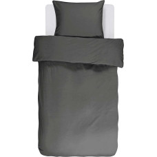 Essenza duvet cover set Renforcé anthracite size 80x80 cm / 135x200 cm