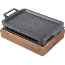 Stalo kepsninė Grilis Stick Proof Medinis pagrindas Alkoholio viryklė Stovyklavietė Restoranas