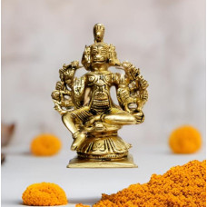 Purpledip Idol Panchmukhi Hanuman kolekcinė šventyklos statula (12071)