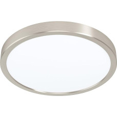 EGLO Fueva 5 LED Ceiling Light, Diameter 28.5 cm, 1-Bulb Surface-Mounted Light Made of Steel and a Plastic Light Surface, Ceiling Light in Matt Nickel, White, LED Surface-Mounted Lamp Neutral White