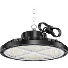 ANNIFUNLY LED Workshop Ceiling Light 200 W, 28000 lm UFO High Bay Light 6500 K Cool White Workshop Lamp, IP65 Waterproof Garage Lamp Industrial Lamp Hall Spotlight for Factories, Warehouses, Gym