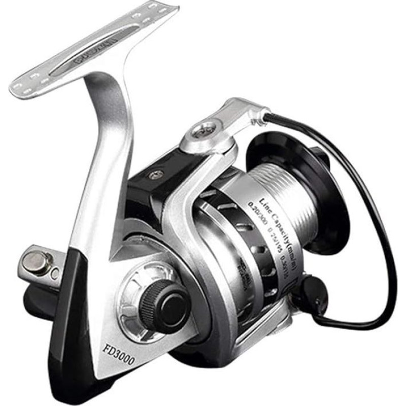 Žvejybos reikmenys Žvejybos ritė 12 + 1 guolis kairė dešinė keičiama rankena žvejybai su dviguba stabdžių sistema Žvejybos reikmenys sūrus vanduo (dydis: 1000)