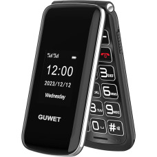 Guwet G739 Mobile Senior Mobile Phone without Contract, Dual SIM with Emergency Call Button, Pensioner Mobile Phone Large Buttons, 1600 mAh Battery, Long Standby Time, Black