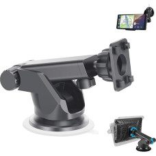 CARKOOL Saugnapfhalterung für CarPlay Display, 360° drehbare Armaturenbrett carplay Halterung Auto, 17 mm Bolzen, verstellbar und dehnbar universelle Ersatzhalterung für Auto GPS, Handyhalterung