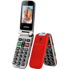 artfone CF241A GSM Folding Mobile Phone Senior Mobile Phone with Charger and Camera, Dual SIM Mobile Phone with Emergency Call Button, 2.4 Inch Colour Display, Pensioner Mobile Phone Large Buttons, FM
