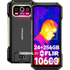 Ulefone Armor 27T Outdoor Mobile Phone without Contract with Thermal Imaging Camera, 24GB + 256GB/SD 2TB Outdoor Smartphone IP68K Waterproof Android 14, 10600mAh, 64MP Camera 6.78 Inch FHD+, 4G Dual