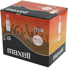 10 Maxell Audio CD-R 80 Mins-XL II