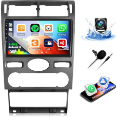 2G + 64G 8Core CAMECHO Android 13 Car Radio for Ford Mondeo 3 2004-2007 (Hatchback) with Navigation Carplay Android Car, 9 Inch Screen, Car Radio with Bluetooth RDS 32EQ DSP Mirror Link + Reversing
