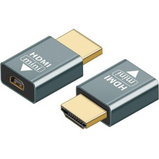 Strhowill HDMI-zu-Mikro-HDMI adapteris, Stecker auf Buchse, 4K 3D @ 60Hz, suderinamas su nešiojamuoju kompiuteriu, kamera ir monitoriumi (HDMI-Stecker, Micro-HDMI-Buchse), 2 Stück