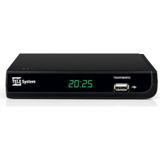 TELE System TS6819 T2HEVC HD skaitmeninės antžeminės televizijos dekoderis, DVB-T2 HEVC 10 bitų, HDR HLG, AUTOSCAN, LCN, medijos grotuvas, EPG TV gidas, nuotolinio valdymo pultas, skaitmeninės antžeminės televizijos imtuvas