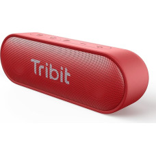 Tribit XSound Go Bluetooth Speaker, 16W Sound with Deep Bass, 24 Hours, IPX7 Waterproof, Bluetooth 5.3, TWS Pairing, Portable Outdoor Speaker for Camping, Beach, Travel - Red