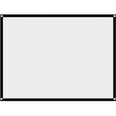 Projection Screen, 60-100 Inch Portable Foldable Projector Screen Crease-Free White Projector Curtain Projection Screen 4:3 for Home Cinema Indoor Outdoor Cinema Screen Projector (72 Inches)