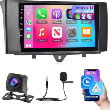 [2G + 64G] Automobilinis radijas Mercedes Benz Smart Fortwo 2011-2015, 9 colių Android jutiklinio ekrano stereo su belaidžiu Carplay ir Android Car/WiFi/GPS/Bluetooth 4.0/EQ/FM RDS radijas