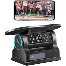 GREENAUTO Saulės WiFi atbulinės eigos kamera, belaidė magnetinė atbulinės eigos kamera, FHD 1080P IR naktinio matymo IP69K atspari vandeniui, skirta 