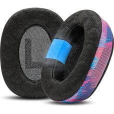 WC Freeze V2 G PRO X - Angled Ear Pads with Cooling Gel Compatible with Logitech G Pro X Series by Wicked Cushions | New Freeze V2 Cooling Fabric Extra Thick | Speed Racer