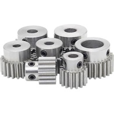 1M 15T Stirnrad Bohrungsgröße 4/5/6,35/7/8mm Žema anglies Stahl medžiaga Metall Zahnrad 1Pcs (4mm)