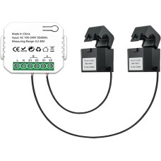 AIRUIXI solar stromzähler Intelligenter Energiezähler Solar-PV-System Stromproduktion Verbrauch Bidirektionaler Überwachungszähler APP-Steuerung CT(1pcs 2CT)