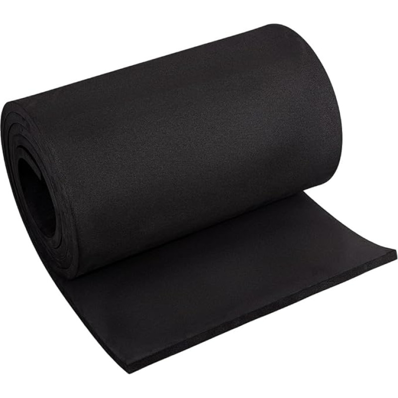BENECREAT 2 m juodas EVA putų volelis, 30 cm pločio Cosplay EVA putų plokštė, didelio tankio, skirta dideliems putų modeliavimo, amatų ir 