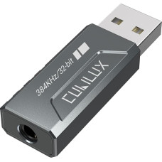 Cubilux USB A to 3.5mm Headphone Adapter with 384KHz/32-Bit DAC, TRRS Microphone Supported USB to Audio Dongle for Headset, 1/8 Aux Converter for PC, Laptop, PS5, PS4, Windows, macOS, Linux