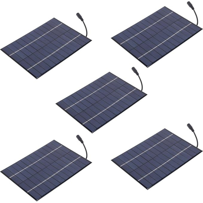 CRAKES 5 x 12 V 5,2 W mini polistireninio epoksido saulės kolektoriaus modulis 