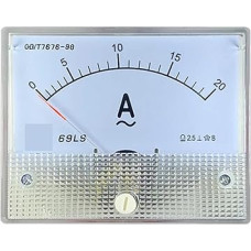 69l9 AC Amperemeter 3A 5A 10A 20A 30A 50A Zeiger Meter Transformator CT Direkte Verwendung Montage Schrank 1Pcs(AC 300-5A)
