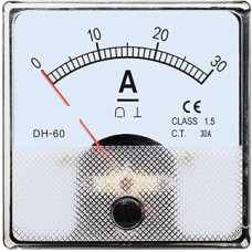 Zeiger DH-60 DC Ampermetras DH60 10A 20A 30A 50A 75A 100A 150A 200A 250A 75mV 300A 400A 500A/75mV 60 * 60mm 1 Stücke(20A)