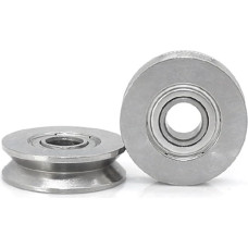 YWRWUPMGK 10 STÜCKE S605 606 607 SUS 440 Edelstahllager mit Nut im Außenring 608 609 UV-Typ(S609-2-1)