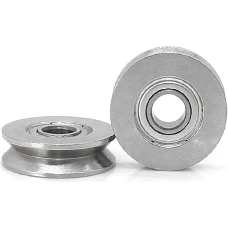 YWRWUPMGK 10 STÜCKE S605 606 607 SUS 440 Edelstahllager mit Nut im Außenring 608 609 UV-Typ(S609-2-1)