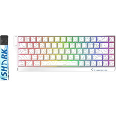 GK GAMAKAY NS68 8K Polling Rate Hall Effect Wired Keyboard Rapid Trigger Magnetic Switch Mechanical Keyboard, RGB PBT Keycaps, Hot-Swappable Gaming Keyboard (White Side Printed, Wired)
