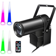 Disco Spotlight, 12 W LED Spot Spotlight for Mirror Ball, Pinspot LED Light Mirror Ball Headlight