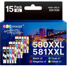 PGI-580 CLI-581 XXL spausdintuvo kasetės, suderinamos su 