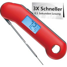 ThermoMaven F1 Turbo Digital Meat Thermometer - 0.5s Instant Display Grill Thermometer, ±0.3°C Accurate Thermometer Cooking, IP67 Waterproof Magnetic Thermometer Cooking, Bottle Opener Roasting BBQ