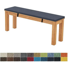 FIOVIP suolo pagalvėlė, 80 x 30 x 3 cm, nuimama, skalbiama, dvigubai neslystanti, labai elastinga, tinka sodo suolams, sūpynėms, terasoms, vidaus suolams (tamsiai pilkai mėlyna)