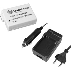 Fotoaparato ličio jonų baterija 1300 mAh + įkroviklis su automobiliniu adapteriu, skirta 