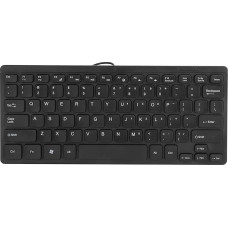 ASHATA Slim USB Wired Slim Keyboard, Small Compact Simple Waterproof Business Keyboard for Laptop and Desktop Computer, Plug and Play (with 1.1M Cable)
