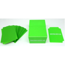 docsmagic.de Pilna kortų dėžutė + 100 dvigubų šviesiai žalių dėklų - Kortų dėžutė ir dėklai šviesiai žali - PKM MTG