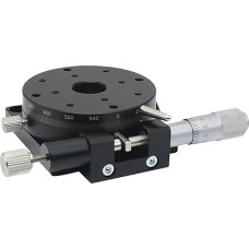 R ašis 125 mm RSP125-L 360 laipsnių rankiniu būdu besisukanti platforma Stumdomas stalas Tikslūs guoliai Linijinis stalas Apkrova 49N 5kgf 125mm