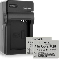 2 akumuliatoriai ir įkroviklis (automobilinis, tinklo), skirti 