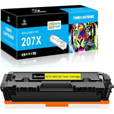 LeciRoba 207X, skirtas HP W2210X W2211X W2212X W2213X W2210A W2211A W2212A W2213A 207X 207A toneris, skirtas HP Color Laserjet Pro MFP-M283fdw MFP-M283fdn MFP-M282n w m255dw M255nw spausdintuvui (su lustu, 1 geltonas)