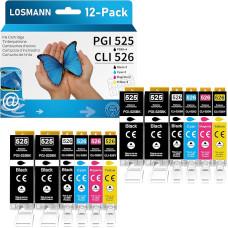 LOSMANN PGI-525 CLI-526 spausdintuvo kasetės, suderinamos su 