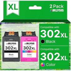 302XL rašalo kasetės HP 302 XL juodos ir spalvotos HP DeskJet 3630 3632 3639 Envy 4520 4525 4527 OfficeJet 3831 3833 3830 (1 juoda, 1 trispalvė)