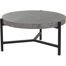 Bonita Multifunctional Coffee Table Concrete Look MDF Metal Grey