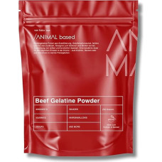 Pasture Cattle Gelatin Powder [250g] - Natural & Pure - for Halal Sweets - Halal Gelatin - High Collagen Content - Sugar-Free, Lactose-Free, Tasteless - Bottled in Germany