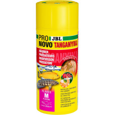 JBL PRONOVO TANGANYIKA FLAKES, Main Food for All Cichlids from 8-20 cm, Fish Food Flakes, Size M, 250 ml