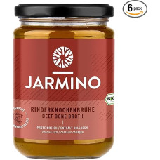 Organic Bone Broth, 6 x 350 ml, Pasture Beef - 20 Hours Cooked for Leaky Gut, Paleo, Colon Cleanse, Organic Bone Broth, Beef Broth, Rich in Collagen, Protein, Amino Acids, Minerals, Organic Broth